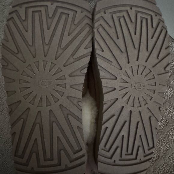 UGG Tan and Cream Shearling Slippers - Picture 5 of 6